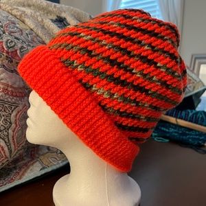 Hand knit beanie